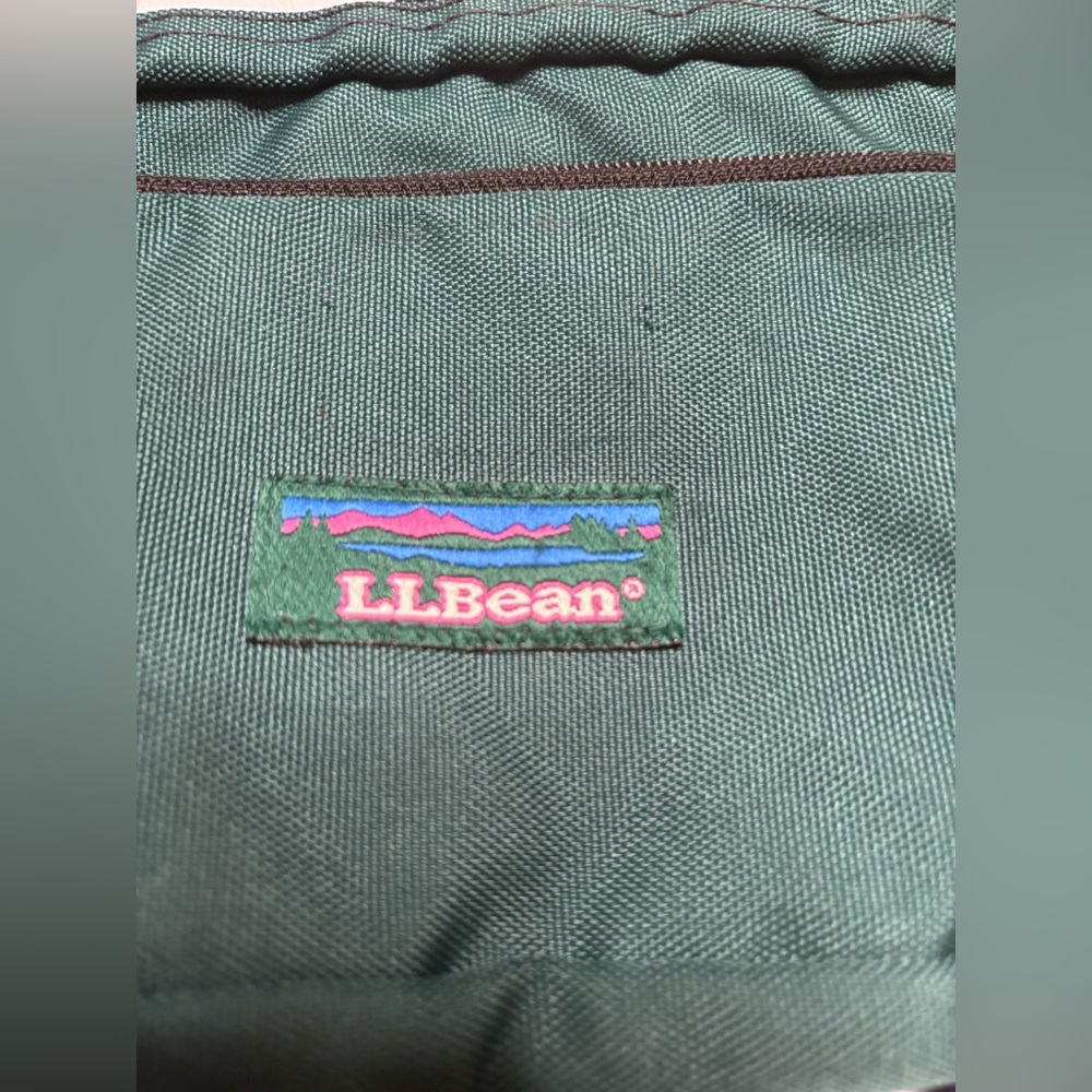 Vintage L.L.Bean Teal Green Fanny Pack Waist Bag USA - Picture 3 of 6